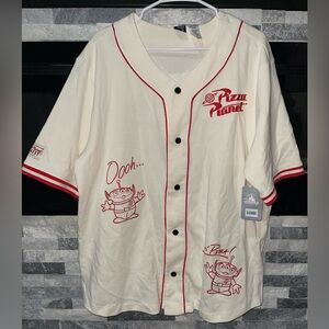 Disney pizza planet baseball jersey (sold out) brand new with ticket on!